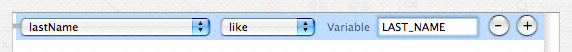 Xcode Predicate Builder
