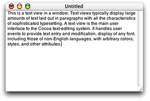A text view