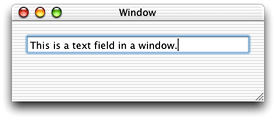 A text field