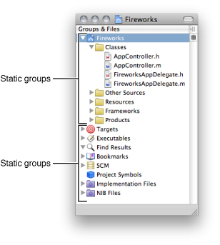 Groups & Files list