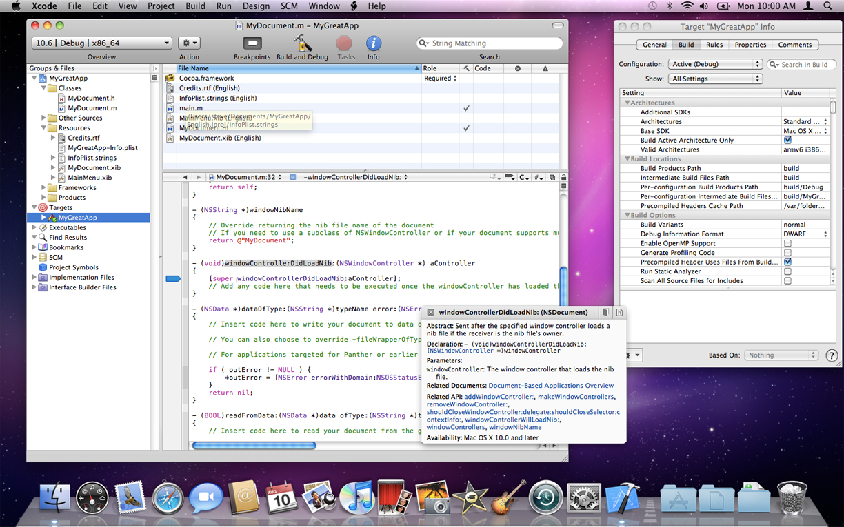 Xcode application