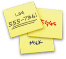 The Stickies application icon: Effective without the addition of a tool