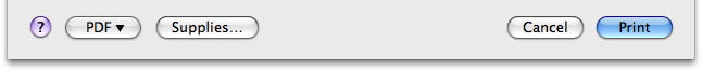 Print options available in Mac OS X