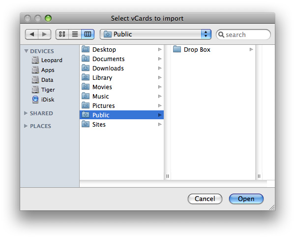 A Choose dialog