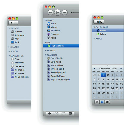 Finder Sidebar as a source list