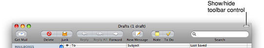 The toolbar control